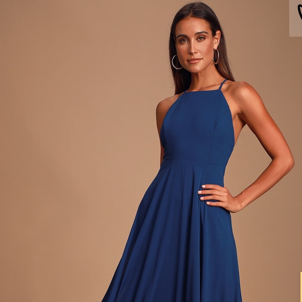 Navy Blue Lulu’s Maxi Dress